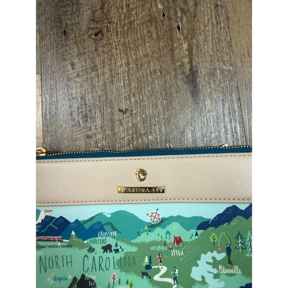 Spartina 449 Blue Ridge Mountains North Carolina Clutch Wristlet *Read - Picture 2 of 10